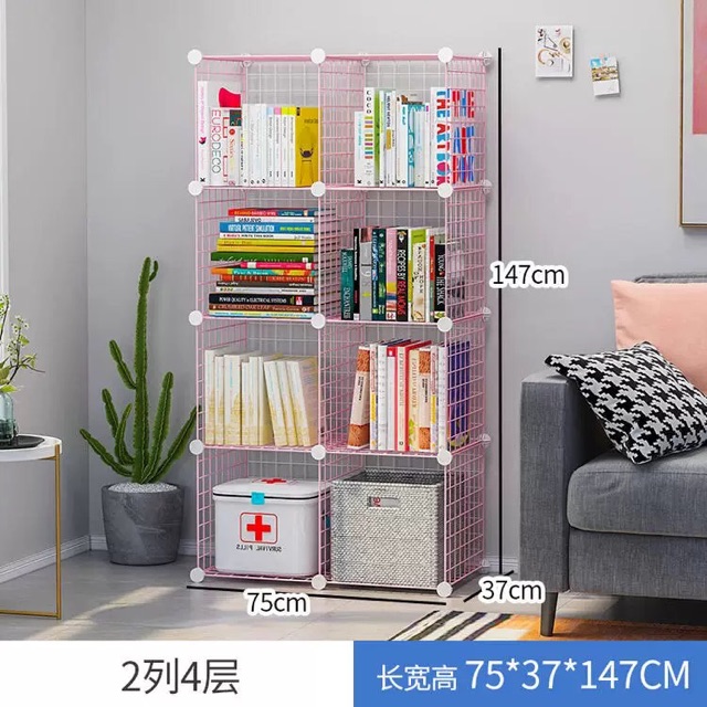 [BÁN THEO TẤM]Lưới sắt thép lắp ghép đa năng làm giá để sách, đồ giá dụng, chuồng Size 35x 35cm