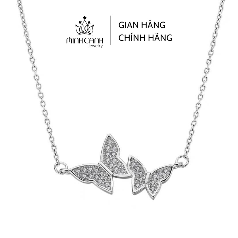 Dây Chuyền Bạc Bướm Đôi Minh Canh Jewelry