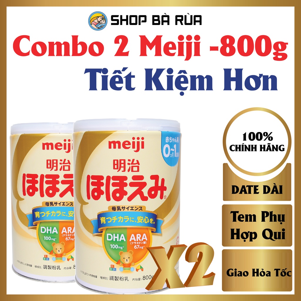 COMBO 2 HỘP SỮA MEIJI NỘI ĐỊA NHẬT (0-1) -(1-3) 800G