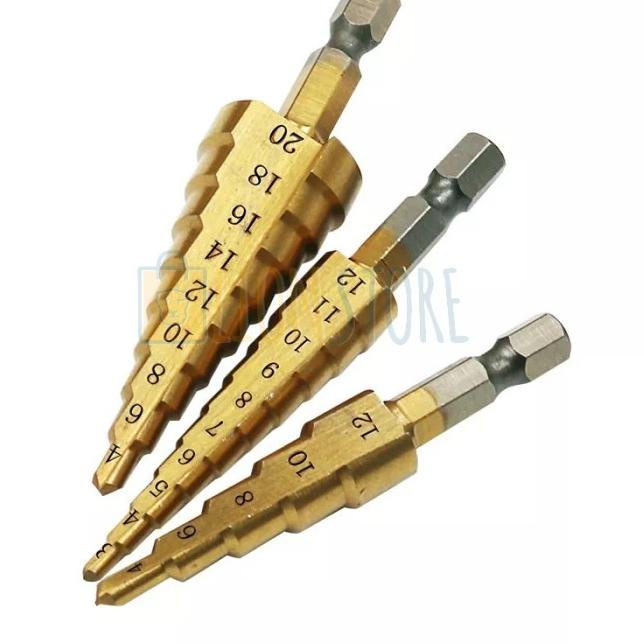 Sẵn sàng➹ Mũi Khoan Lỗ Hình Nón Bằng Sắt HSS Chất Lượng Cao