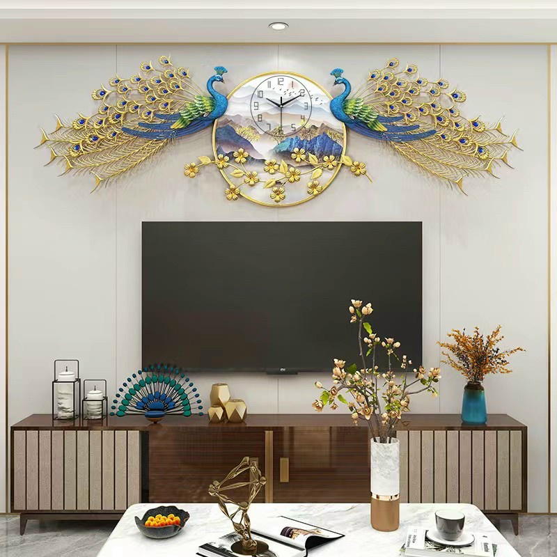 Đồng Hồ Treo Tường Trang Trí-Mã 686-1-Kt-185x65cm-tranh decor kim loại đẹp,rẻ-quà tặng ý ngĩa-hàng nhập khẩu -bh 5 năm