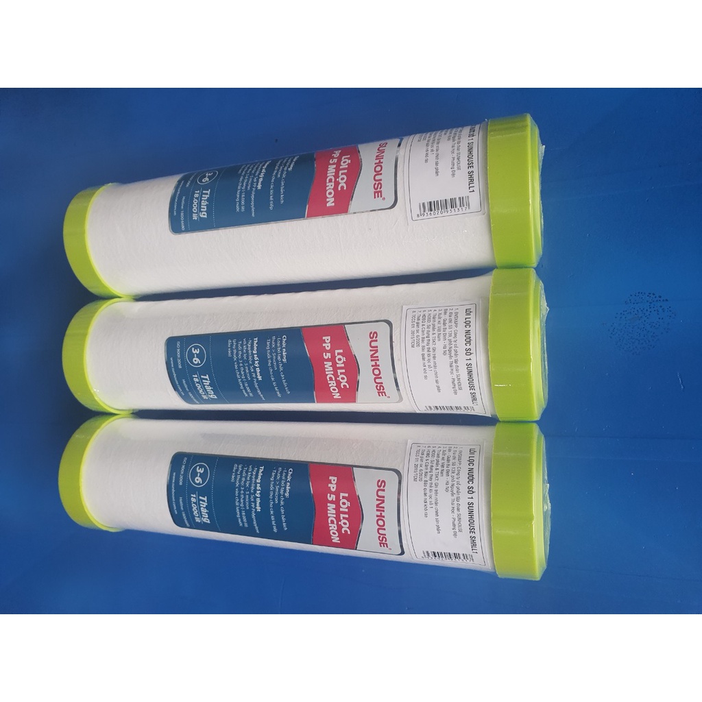 Bộ 3 lõi lọc thô chính hãng Sunhouse