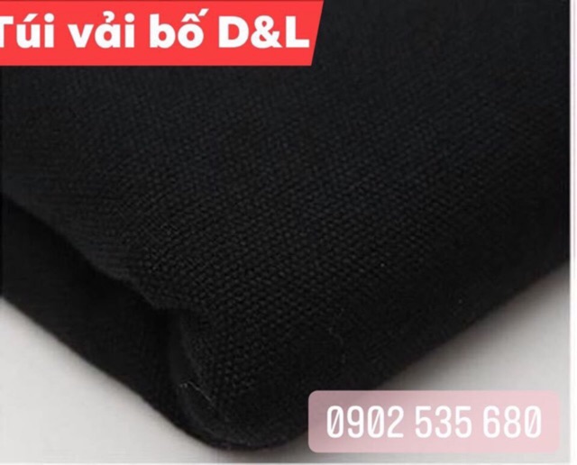 Vải bố canvas màu đen khổ 1m6