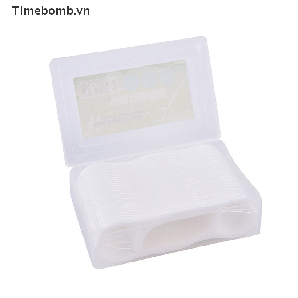 [Hàng mới về] Set 1 hộp/ 50 tăm chỉ nha khoa chất lượng cao