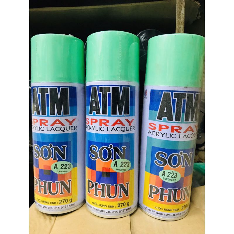 Sơn phun, Sơn xịt ATM Spray KoBe, TV cao cấp, xịt đủ màu cầm tay tiện lợi [CHÍNH HÃNG]