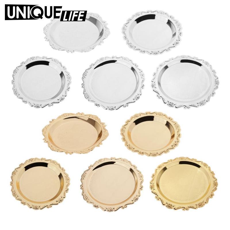 Khay Đựng Đĩa Vàng Cho Đám Cưới / Tiệc Tối 10cm / 4 "