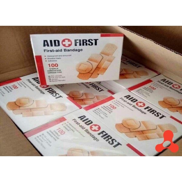 HỘP 100 BĂNG GẠC Y TẾ DÁN VẾT THƯƠNG Urgo AID FIRST