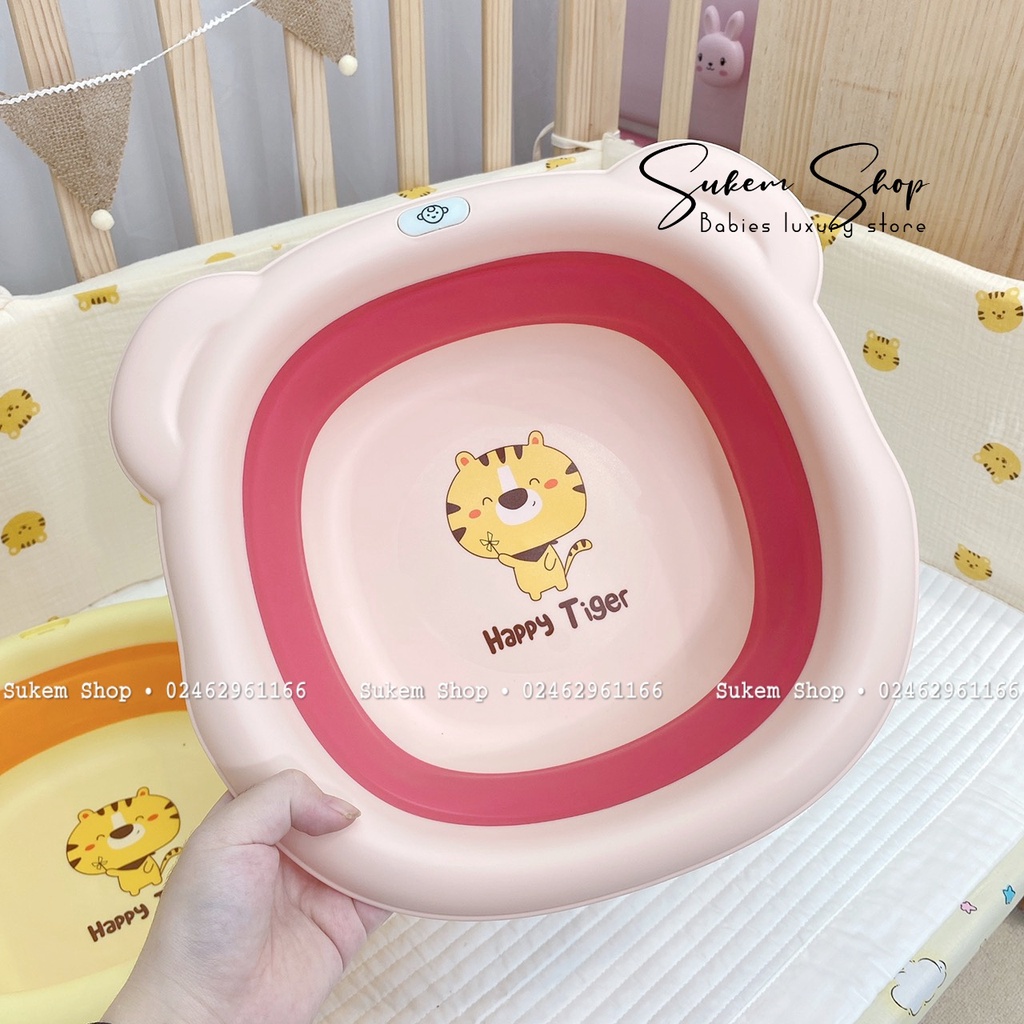Chậu Rửa Mặt Gấp Gọn Hình Hổ