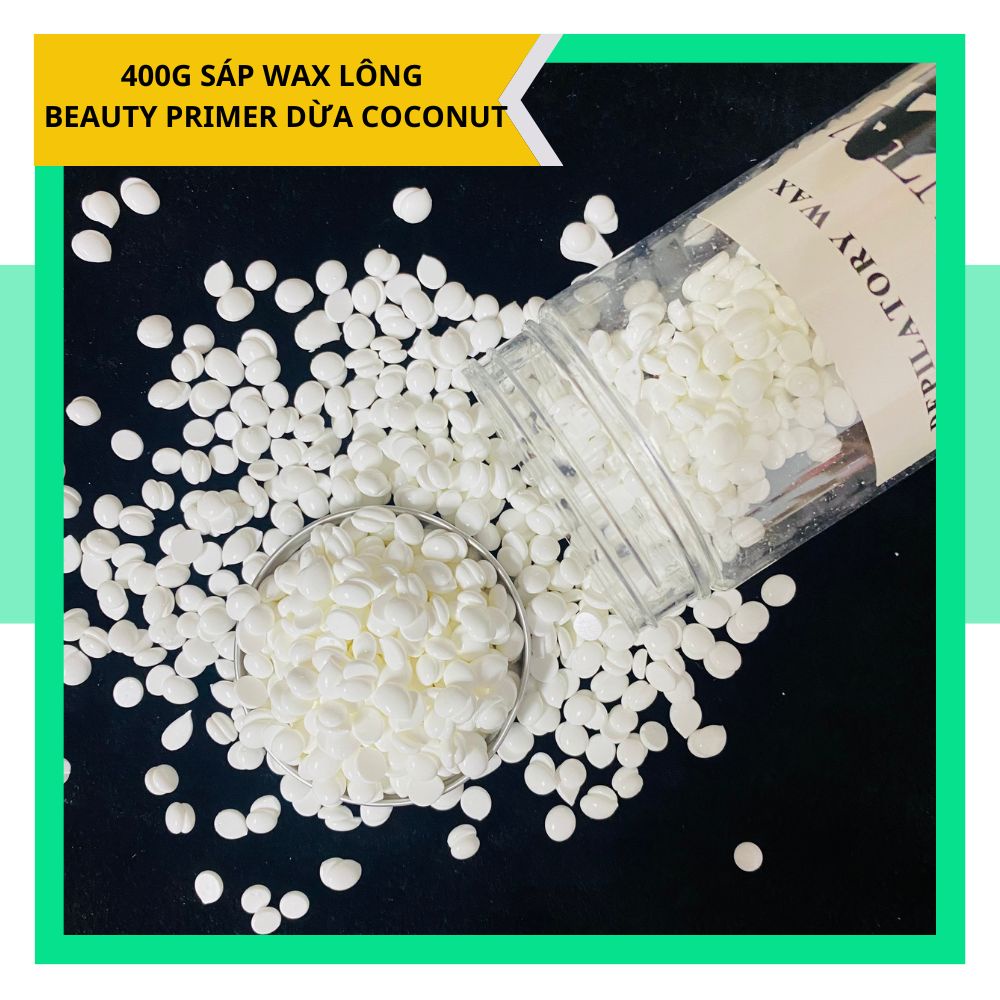 Hủ 400g sáp wax lông làm đẹp BEAUTY SÁP DỪA bám lông siêu đỉnh, dùng wax được mọi loại lông trên cơ thể