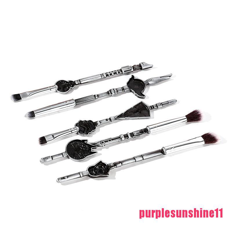 5PCS Makeup Brushes Set Foundation Brush Eye Shadow Lip Cosmetic Pincel