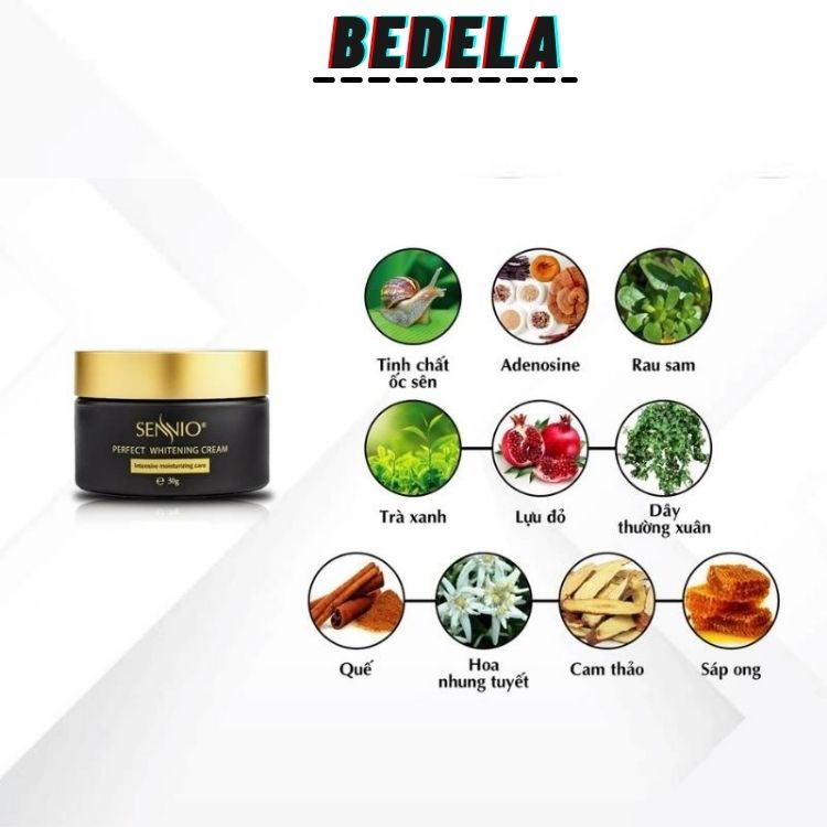 Bộ Kem Chăm Sóc Da Mặt Dưỡng Trắng Hàn Quốc Sennio BDL245 BEDELA