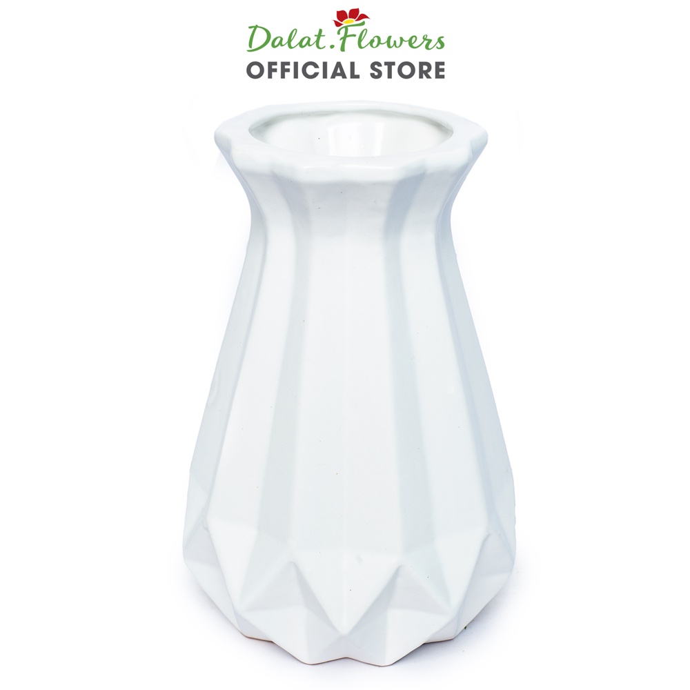 Bình gốm quả trám Dalat.flowers - Bình cắm hoa trang trí nhà cửa, văn phòng
