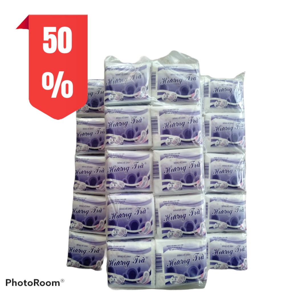 [ ombo 10 Gói Băng Vệ Sinh Hương Trà Siêu Mỏng không Cánh Hương Trà Hút Siêu Tốt Gói 7 Miếng