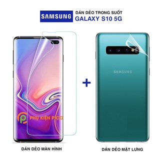 Dán màn hình Samsung Galaxy S10 5G và dán lưng Samsung Galaxy S10 5G dẻo trong suốt PPF tự phục hồi vết xước