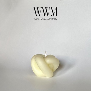 Nến thơm trang trí phòng nhà cửa - knot candle - wwm candles