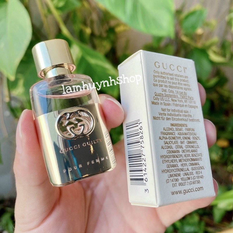 Nước hoa mini GUCCI GUILTY POUR FEMME Edt - Edp - Intense 5ml