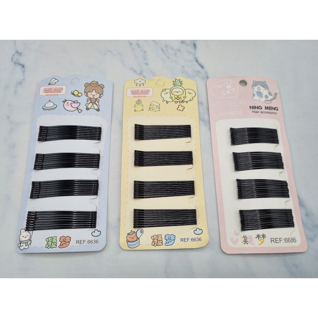 Kẹp mái/ghim kẹp mái nhiều cỡ (vỉ) 3106 (ảnh thật)
