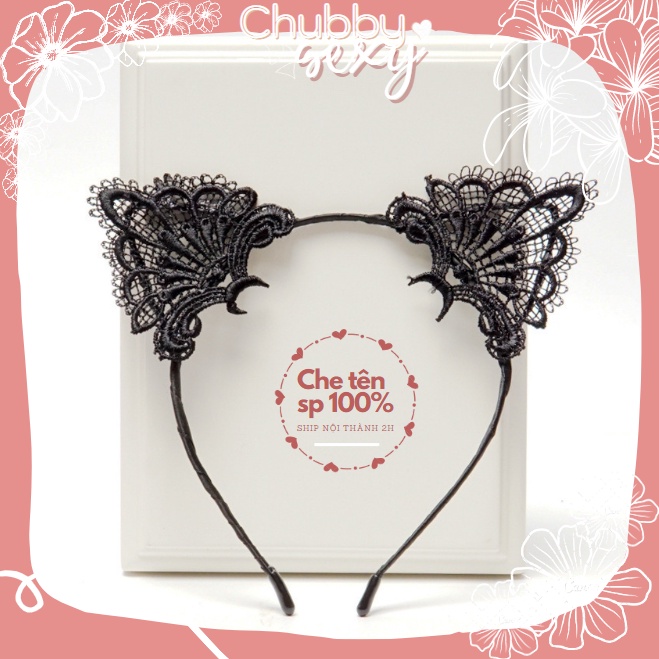 Găng Tay Ren , Bờm mèo , Bờm Kèm Mặt Nạ , Vòng cổ , Mặt Nạ Ren Đồ Hóa Trang Thăng Hoa Cảm Xúc - PK - CHUBBY.SEXY