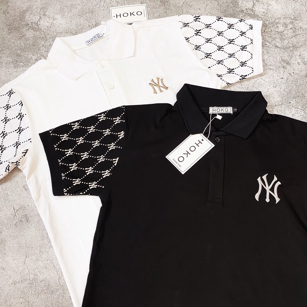 ÁO THUN POLO NAM NỮ HỌA TIẾT LOGO NY ĐƠN GIẢN NHƯNG SIÊU CHẤT
