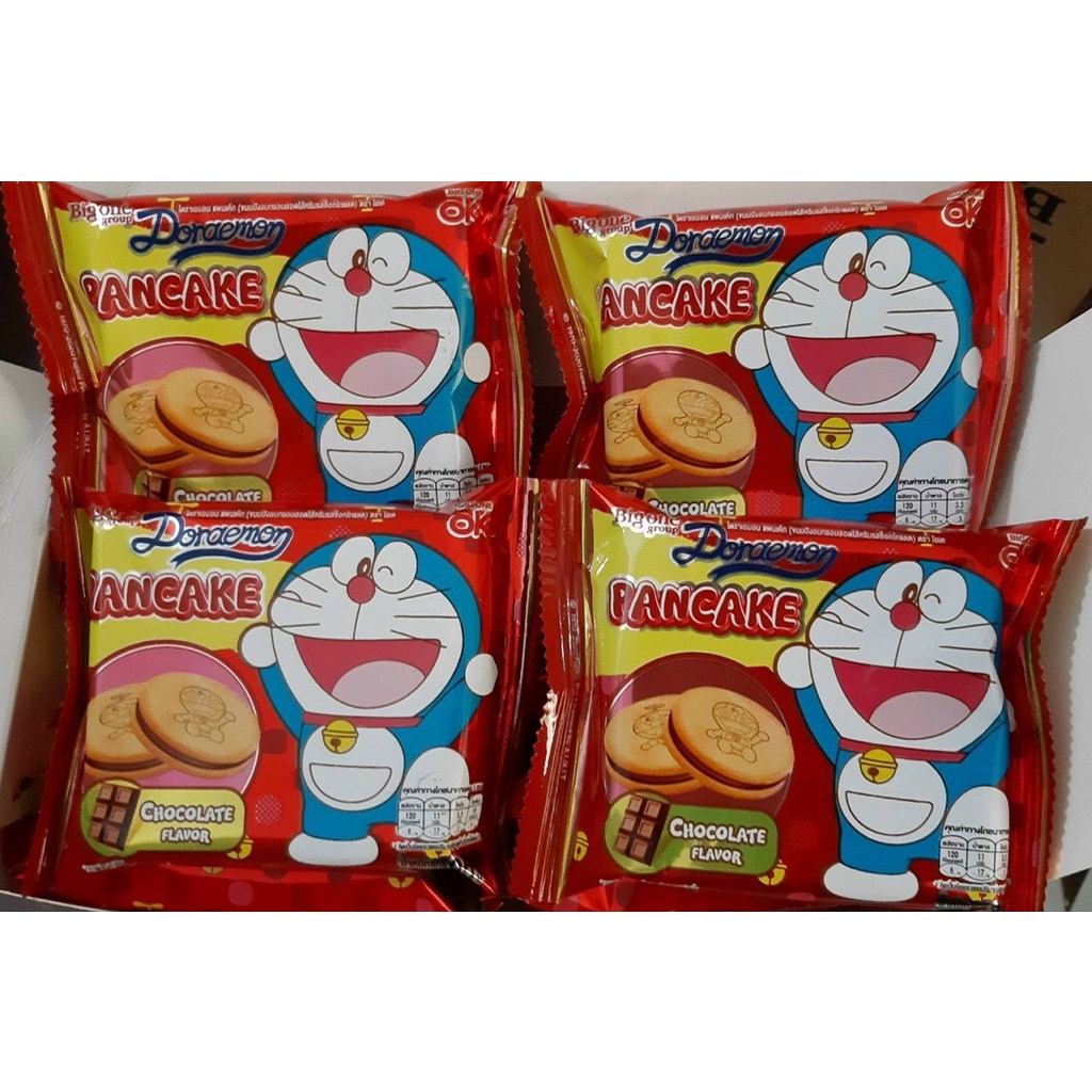 Bánh Quy Doremon Kẹp Kem Vị Sữa - Socola Siêu Ngon - Hộp 12 Cái