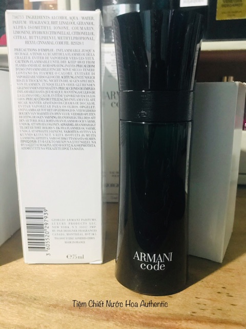 Nước hoa nam Giorgio Armani Armani Code Pour Homme EDT 75ml.Tester