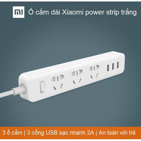 Siêu Hot - Ổ Điện Xiaomi Mi Power Strip 2 màu Đen Trắng