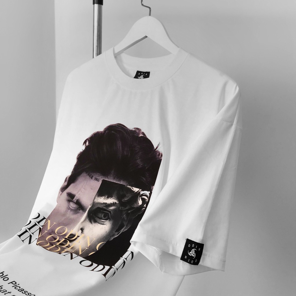 Áo thun oversize in hình Pablo Picasso Odin, áo phông nam nữ không cổ ngắn tay unisex, Odin Clothing | BigBuy360 - bigbuy360.vn