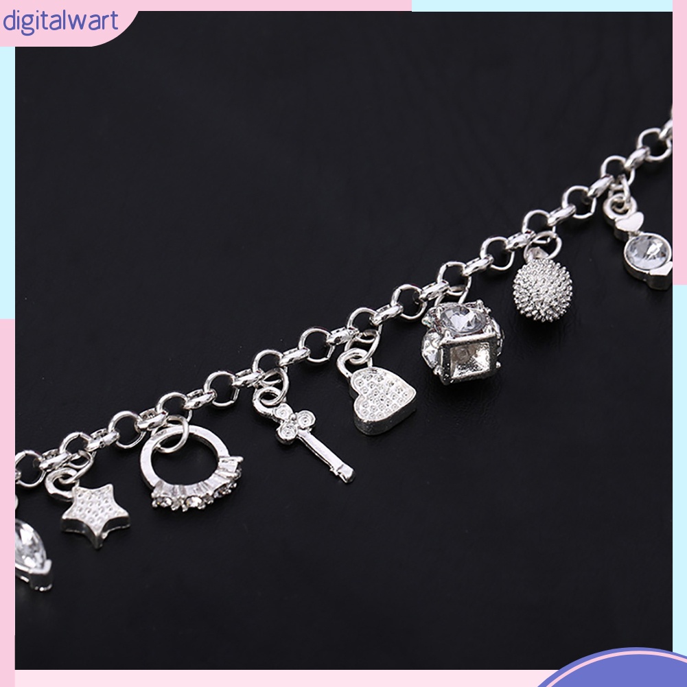 Vòng Đeo Tay Mạ Bạc Kiểu Dáng Đơn Giản Thanh Lịch Dành Cho Nữ