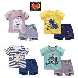 Quần Áo Em bé đẹp/ Bộ quần áo trẻ em mùa hè cho bé trai bé gái (6M - 18M)