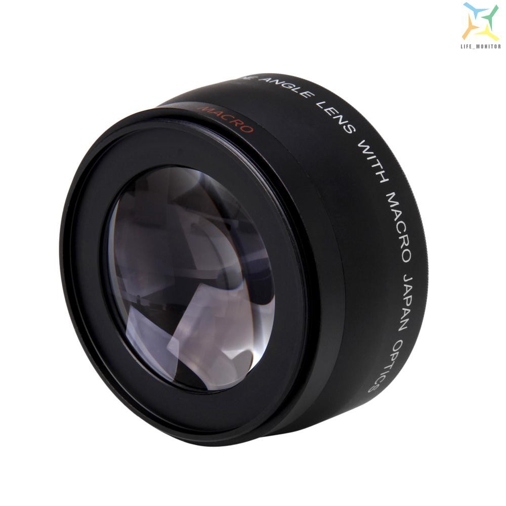 Ống Kính Góc Rộng 52mm 0.45x Kèm Nắp Đậy Cho Máy Ảnh Canon Nikon Sony Pentax 52mm Dslr