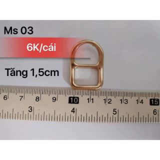 Tăng giảm size 1,5cm hiệu Coach màu vàng nhám-TK03