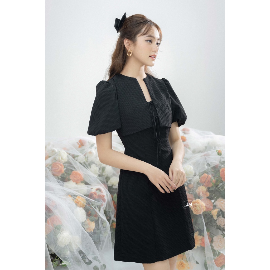 Đầm Dáng A JM Tay Bồng Nơ Ngực 1S02.2112S
