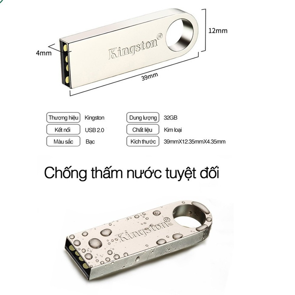 USB kingstom 2.0 chính hãng, hàng zin- Bảo hành 2 năm