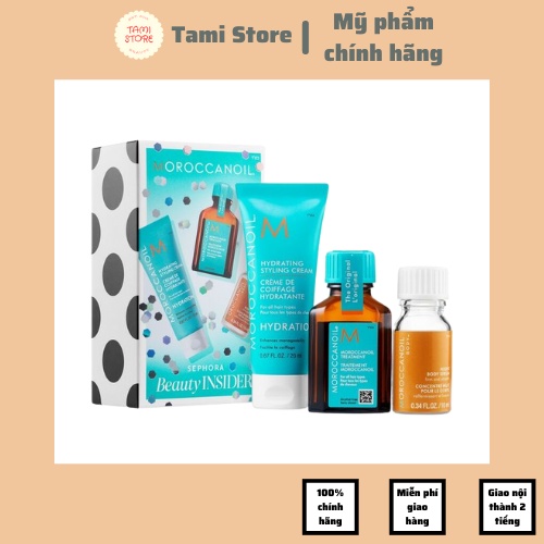 Set dưỡng tóc Moroccanoil 3 món hàng gift Sephora US chính hãng chuẩn - Mỹ phẩm MiMi House