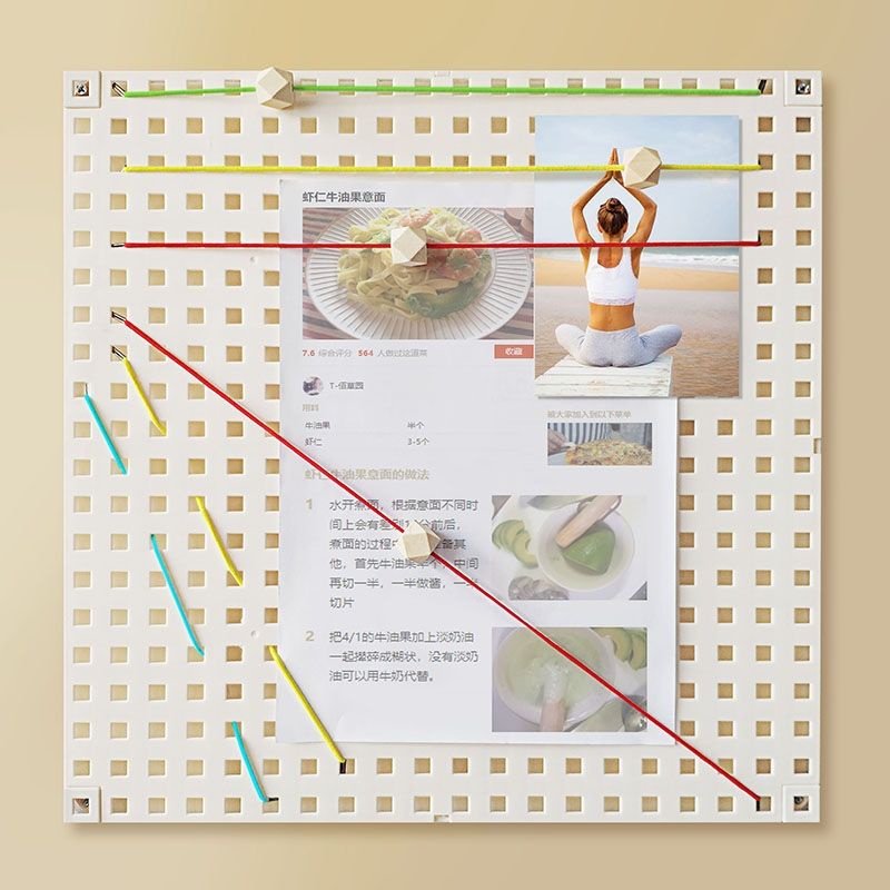 Dây thun treo ảnh gắn bảng treo tường pegboard - dây treo ảnh bảng pegboard treo tường