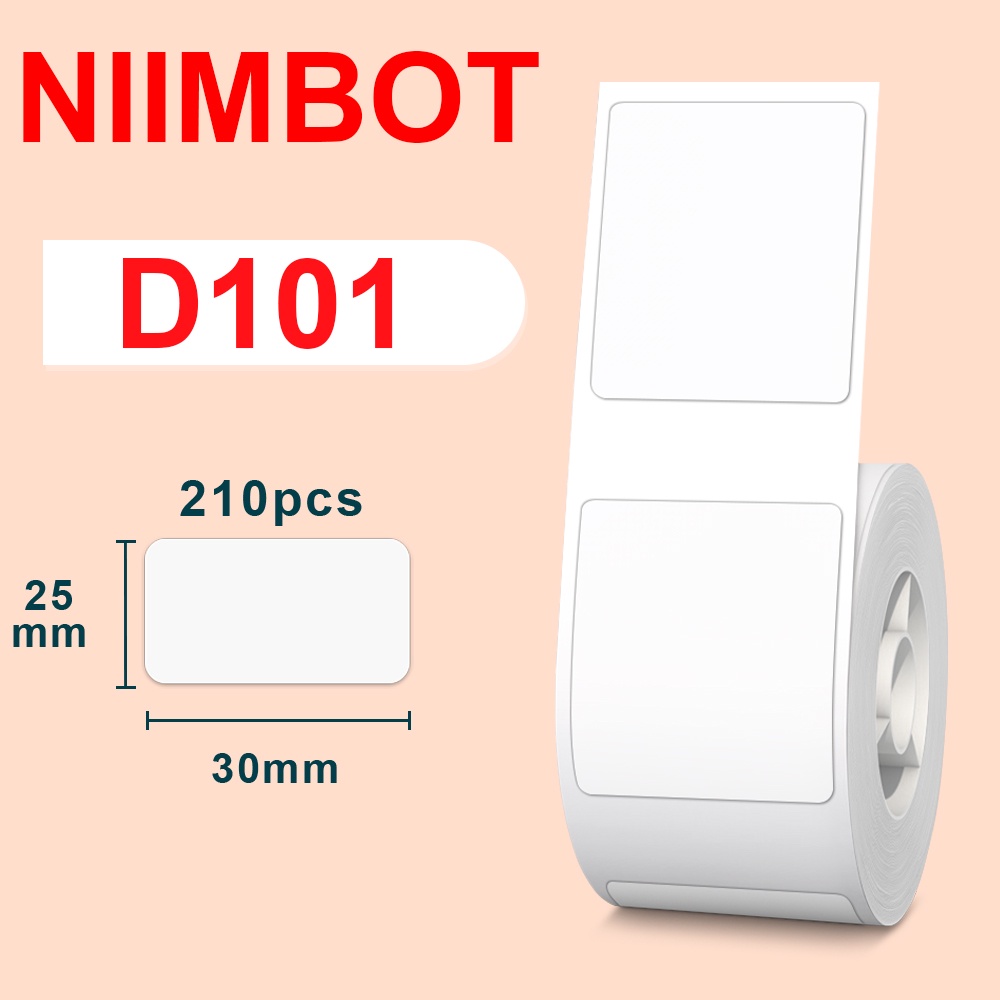 Cuộn miếng dán nhãn NIIMBOT D101 D11 D110 Plus bằng giấy chống thấm nước chuyên dụng