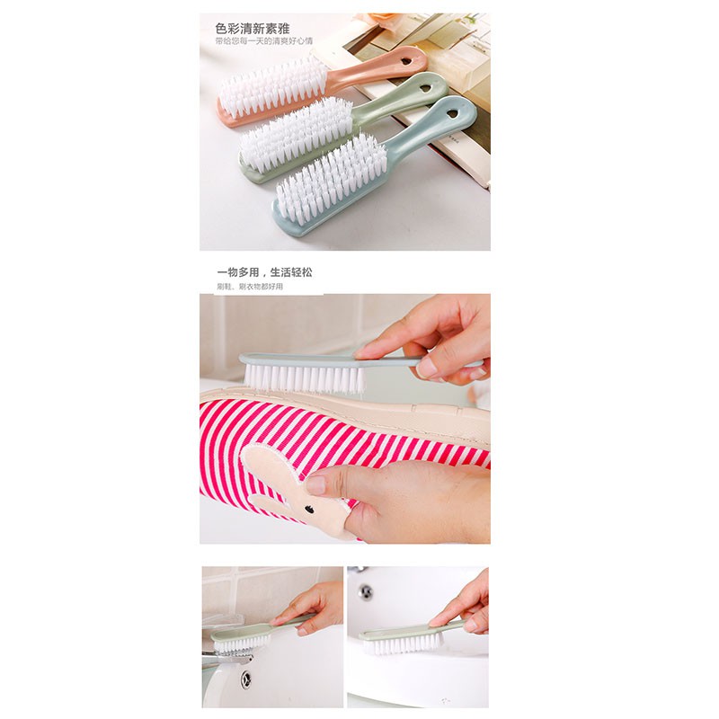 1 + 1 Mua SắmBàn Chải Chà Giày Bằng Nhựa Mềm Có Tay Cầm Tiện Lợi