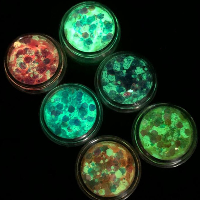 Hộp Kim Tuyến 6 Màu Trang Trí Móng Tay Nghệ Thuật