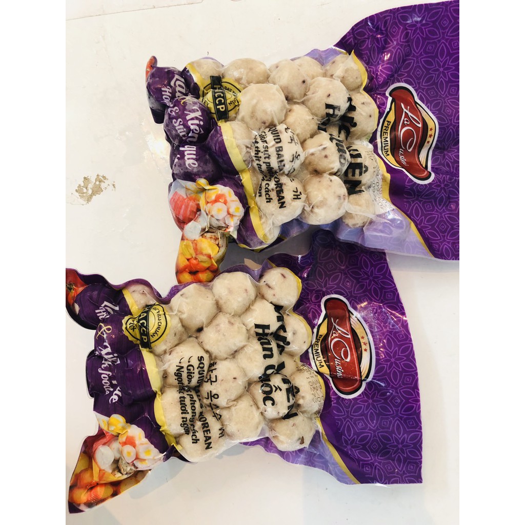 Gói 500g mực viên kiểu Hàn Quốc (lacusina)