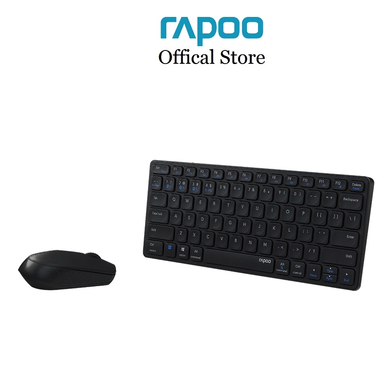 Bộ bàn phím và chuột không dây đa kết nối Rapoo 9600M  -