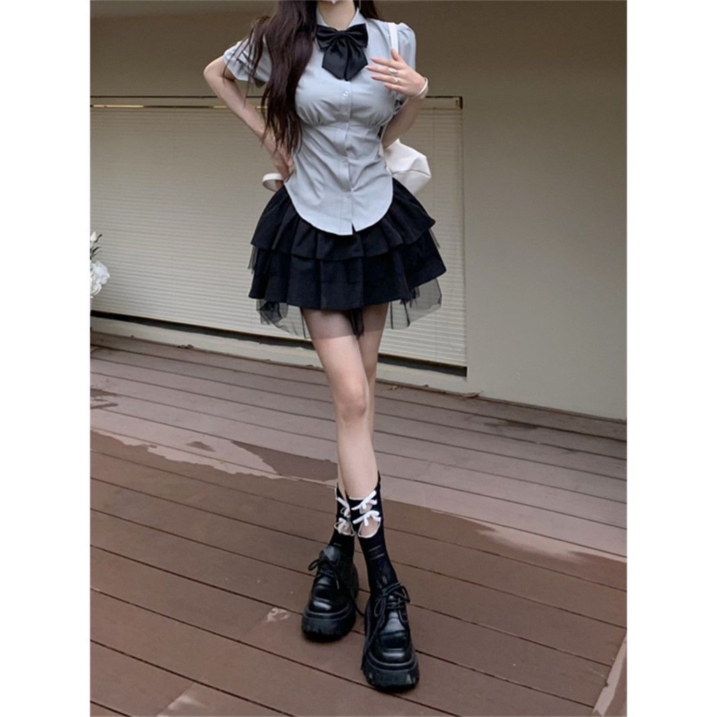 Áo Sơ Mi Tay Phồng 7 Màu Trắng Thiết Kế Chiết Eo Thời Trang Mùa Hè Cho Nữ