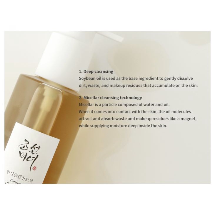 Dầu tẩy trang sạch sâu dịu nhẹ Beauty of Joseon Ginseng Cleansing Oil 210ml