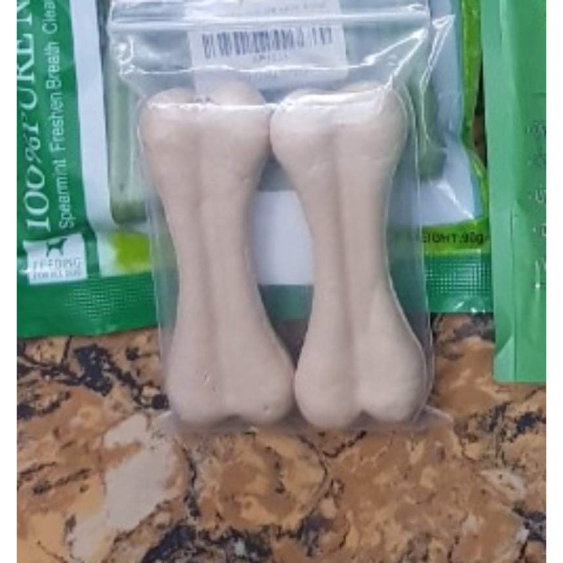 PVN130 - Xương gnawler canxi cho chó gói chiết 2 chiếc / 1túi kích thước 3'' vị sữa thơm ngon ,chắc răng thơm miệng