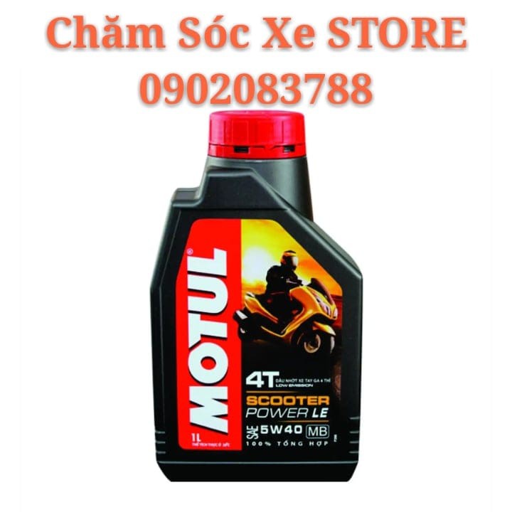 NHỚT MOTUL SCOOTER POWER LE 5W40 - NHỚT XE TAY GA 4T 1LÍT