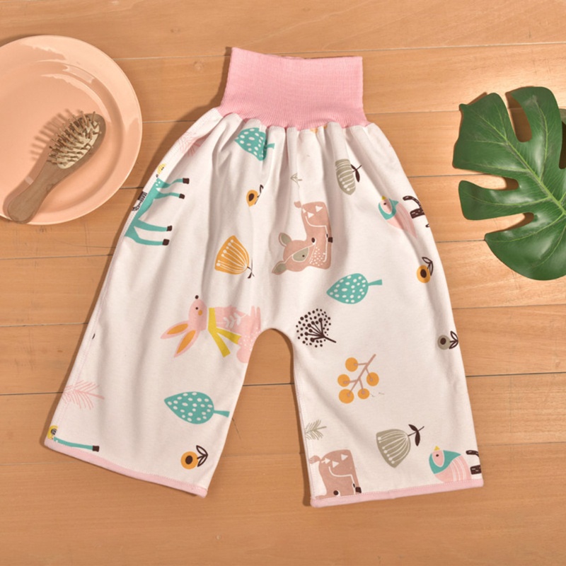 Quần Tã Dạng Váy Chất Cotton 2 Trong 1 Thoải Mái Thấm Hút Tốt Cho Bé