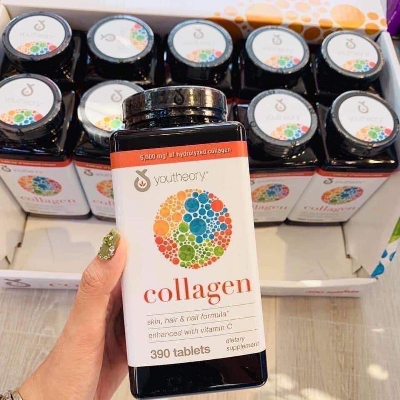 Viên uống đẹp da collagen Mỹ youtheory 390v