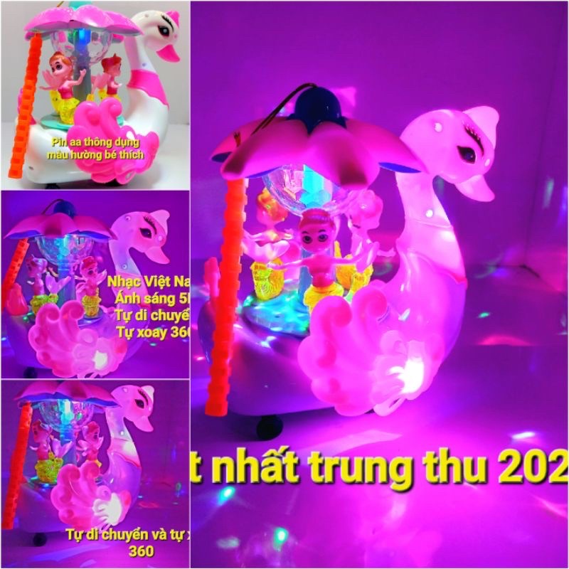 Đèn Lồng Trung Thu Cho Bé Thiên Nga Dạo Phố Cùng Nàng Tiên Cá 5D