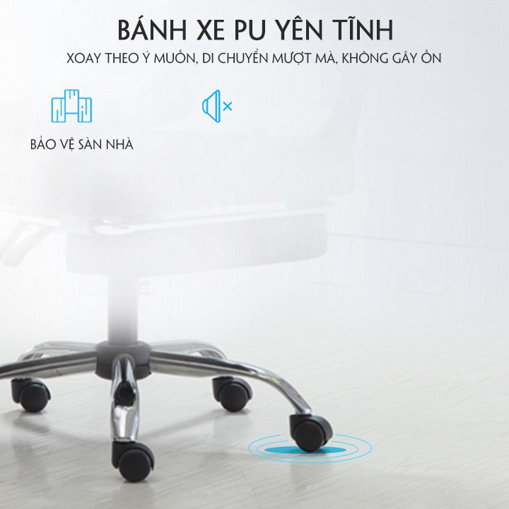 Ghế văn phòng cao cấp, ghế làm việc văn phòng chân xoay lưng lưới tản nhiệt | BigBuy360 - bigbuy360.vn