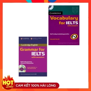 Hot hot - bản đẹp - bộ 2 cuốn: cambridge grammar + vocabulary for ielts