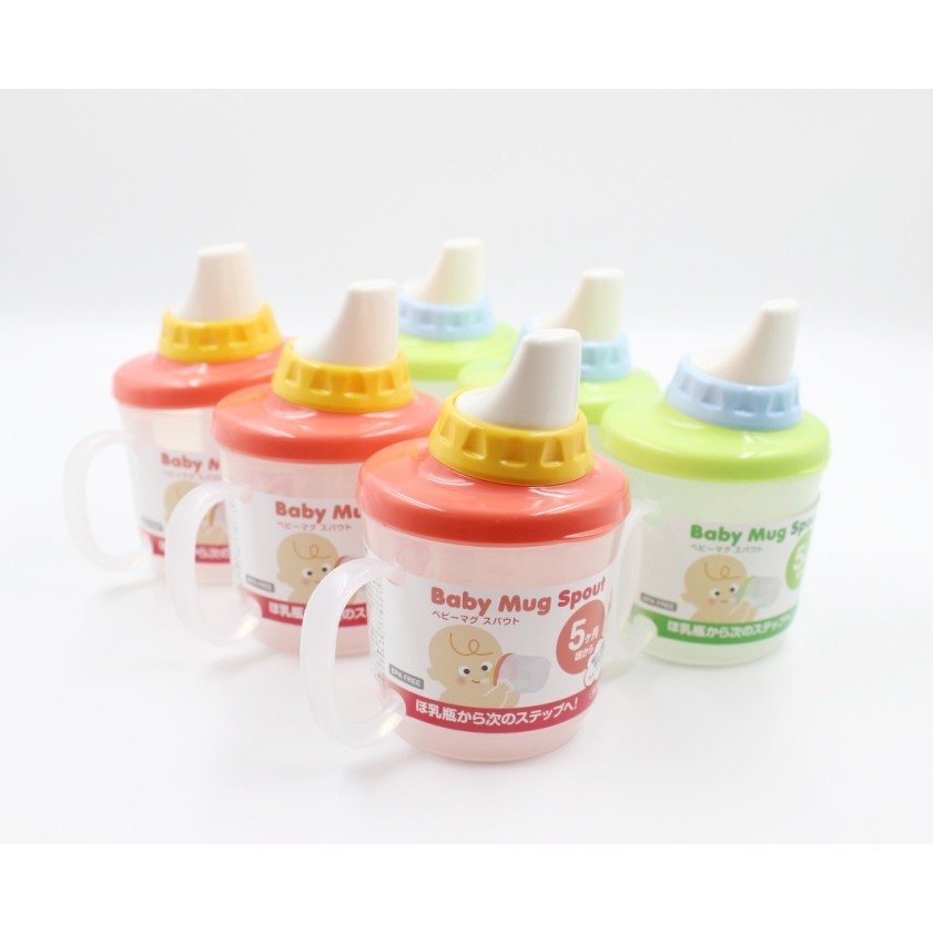 Bình Cốc tập uống nước Baby Mug Spout Nhật Bản cho bé từ 5 tháng